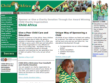 Tablet Screenshot of childafrica.org